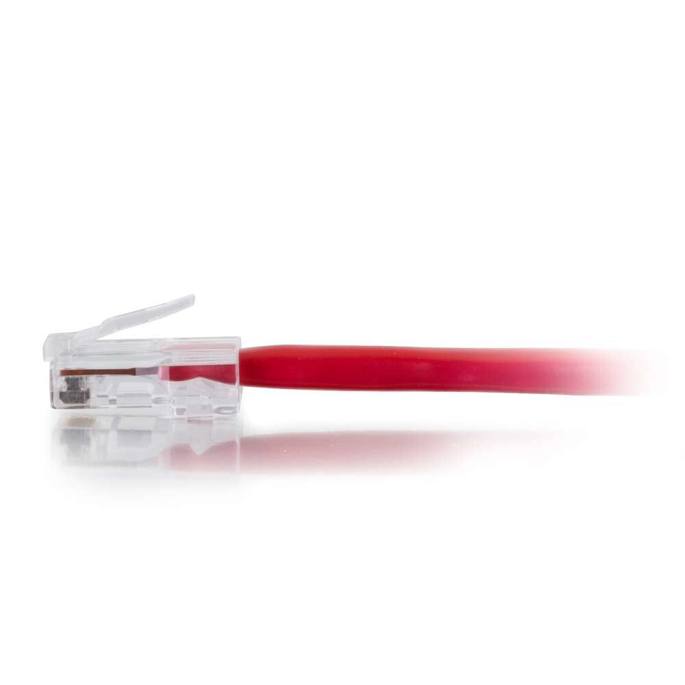 C2G 6" Cat6 networking cable Red 0.15 m U/UTP (UTP)