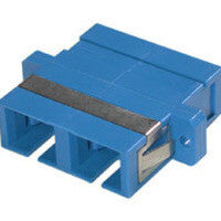 C2G SC/SC Fiber Coupler Duplex F/F Blue