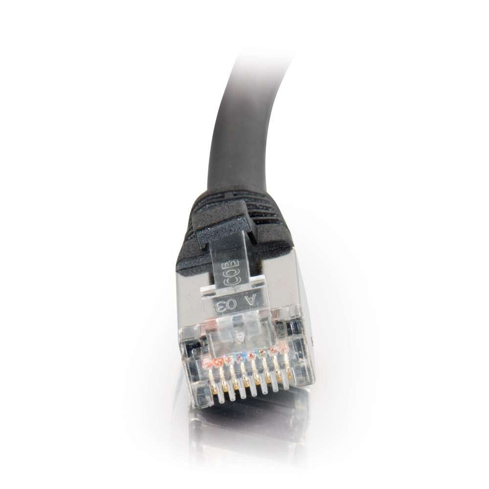 C2G 3ft (0.9m) Cat5e Snagless Shielded STP Ethernet Network Patch Cable - Black