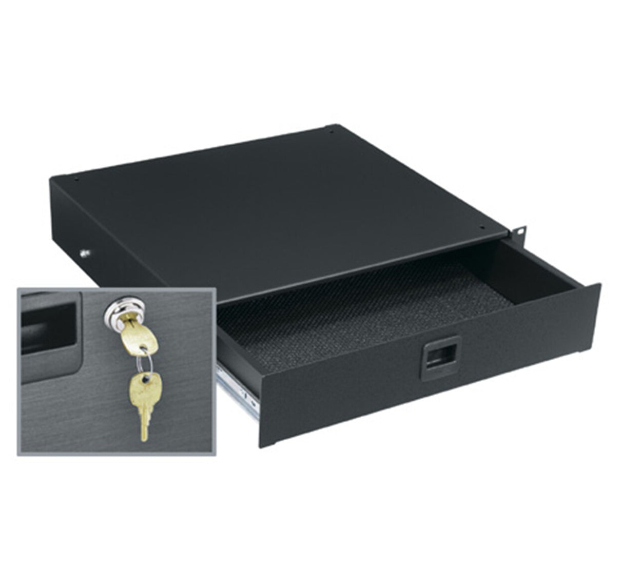Middle Atlantic Products Drawer, 3 RU, Textured, w/Lock