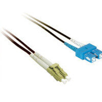 C2G 1m LC/SC Duplex 9/125 Single-Mode Fiber Patch Cable - Black InfiniBand/fibre optic cable