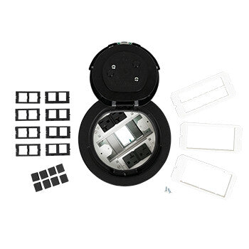 WIREMOLD 6AT2PBK outlet box No Black