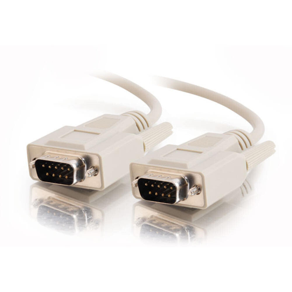 C2G 10ft (3m) DB9 M/M Serial RS232 Cable - Beige