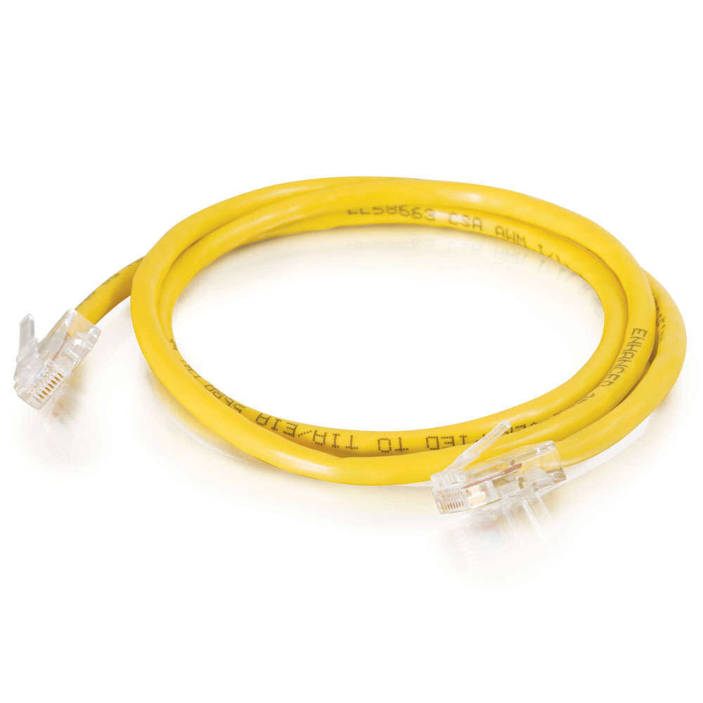 C2G 10ft (3m) Cat5e Non-Booted Unshielded UTP Network Crossover Patch Cable - Yellow