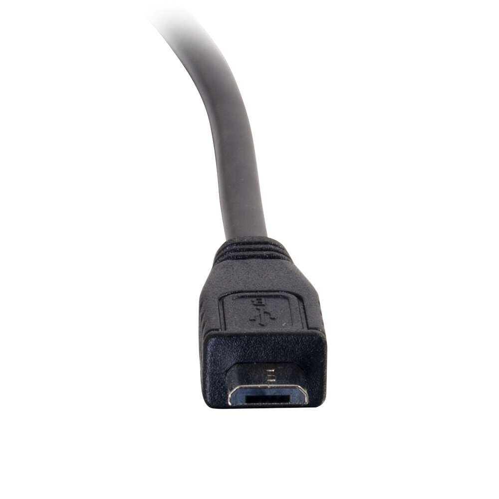 C2G 12ft (3.7m) USB 2.0 USB-C to USB Micro-B Cable M/M - Black