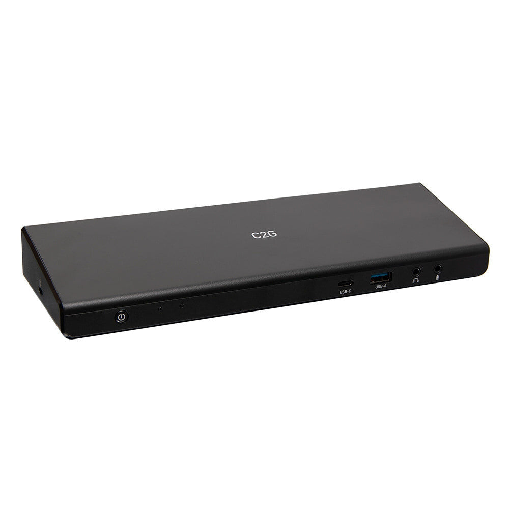 C2G USB-C® 12-in-1 Triple Display Docking Station with HDMI®, DisplayPortTM, Ethernet, USB (TAA Compliant)