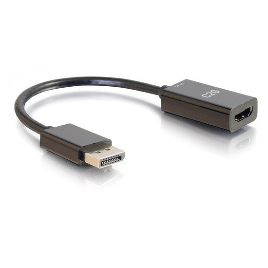 C2G 8in DisplayPort™ Male to HDMI® Female Passive Adapter Converter - 4K 30Hz