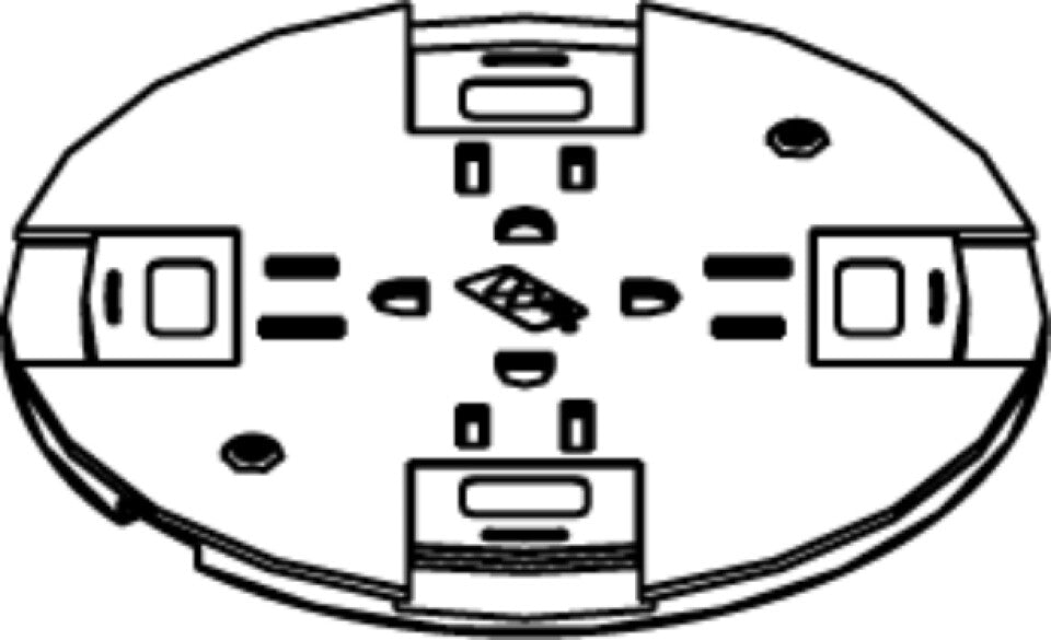 WIREMOLD RC9SHTCBS mounting kit Brass