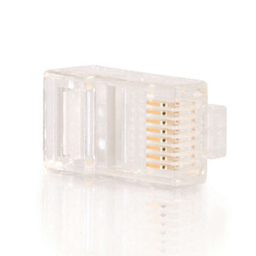 C2G RJ45 Cat5e Modular Plug for Round Stranded Cable Multipack - 50 Pack