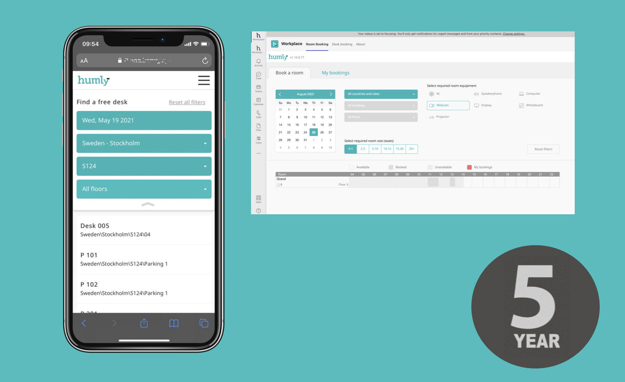 Humly HUM50035 software license/upgrade Full 1 license(s) Subscription English 5 year(s)