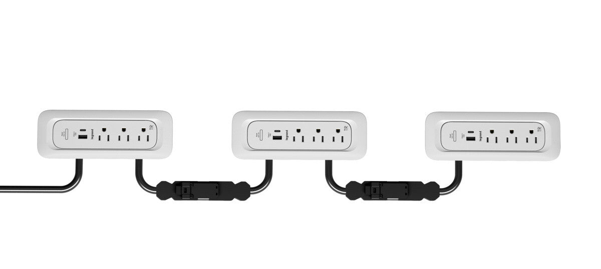 WIREMOLD MDCF3-WH power extension 0.91 m 3 AC outlet(s) Indoor Grey
