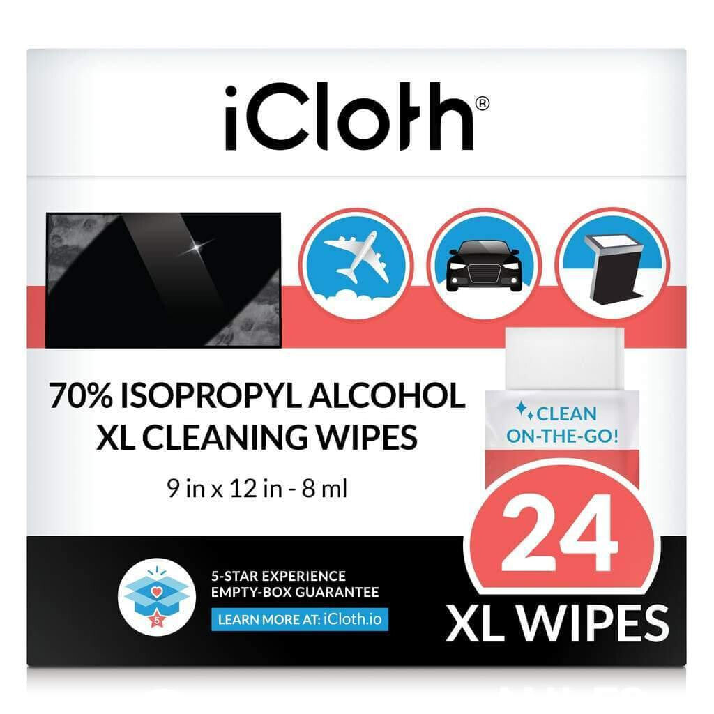 iCloth ICXL70IPA24 equipment cleansing kit LCD/LED/Plasma, Lenses/Glass Equipment cleansing wipes 8 ml