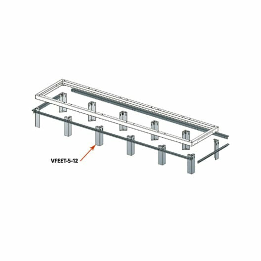 Middle Atlantic Products 2 Bay Riser Feet