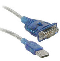 C2G Port Authority USB Serial DB9 Adapter Cable 18" serial cable Blue 0.46 m USB Type-A DB-9