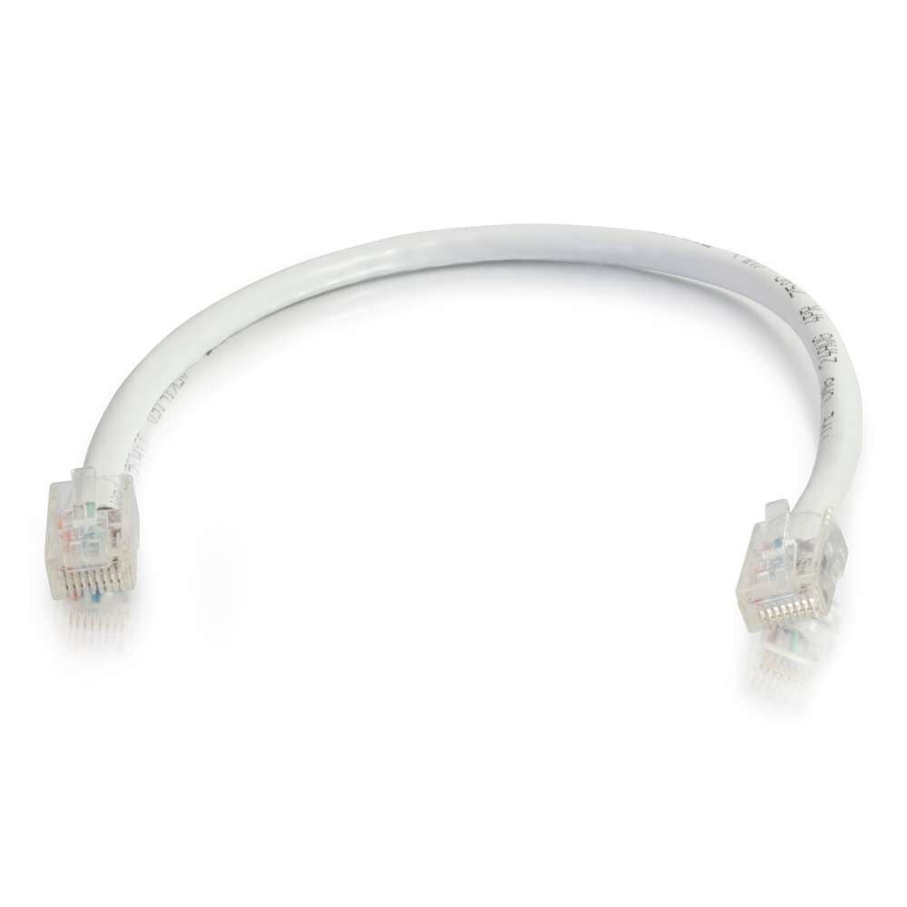 C2G 6" Cat6 networking cable White 0.15 m U/UTP (UTP)