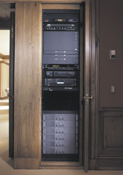 Middle Atlantic AXS 48" x 20", 21U Wall mounted rack Black