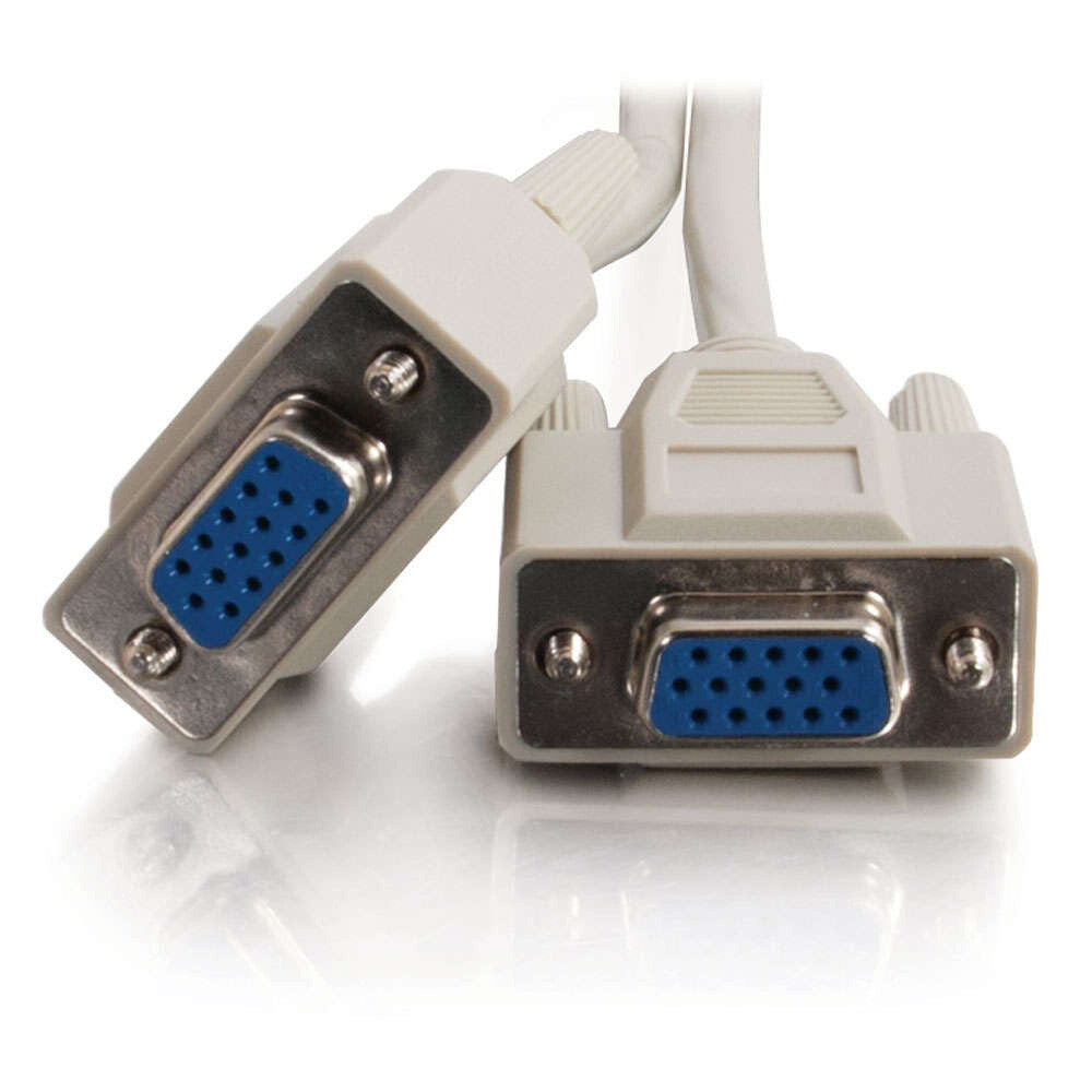 C2G 8in One HD15 VGA Male to Two HD15 VGA Female Y-Cable