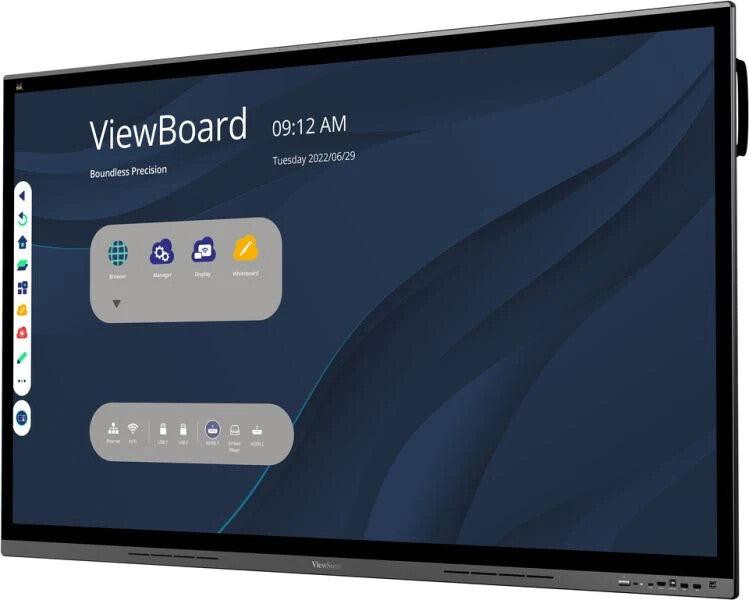 Viewsonic IFP6562 Signage Display Interactive flat panel 165.1 cm (65") LED Wi-Fi 350 cd/m² 4K Ultra HD Black Touchscreen Built-in processor Android 8.0