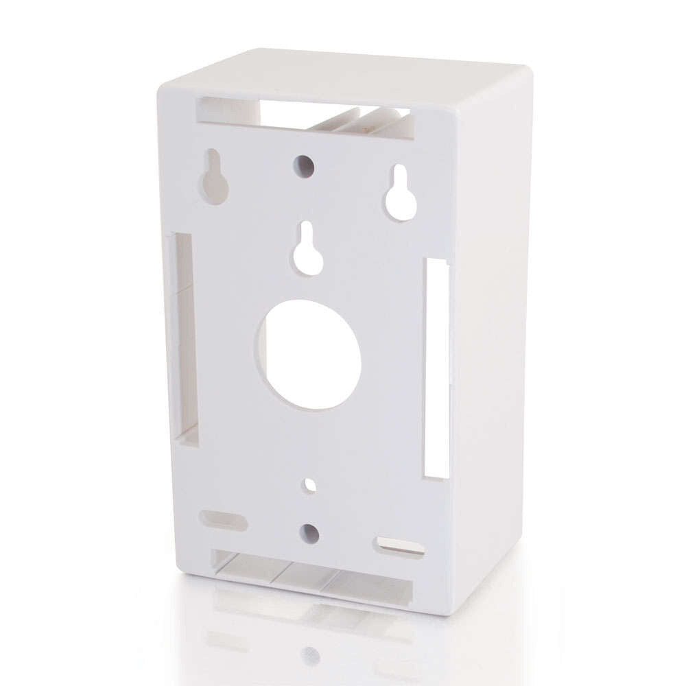 C2G Single Gang Wall Box - White