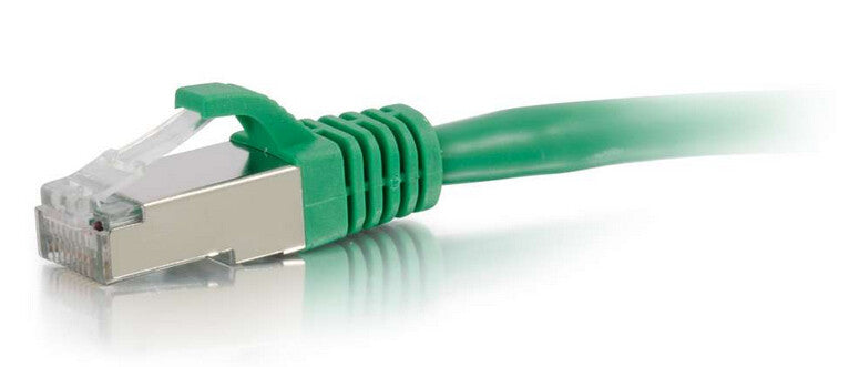 C2G 6" Cat6 STP networking cable Green 0.15 m U/FTP (STP)