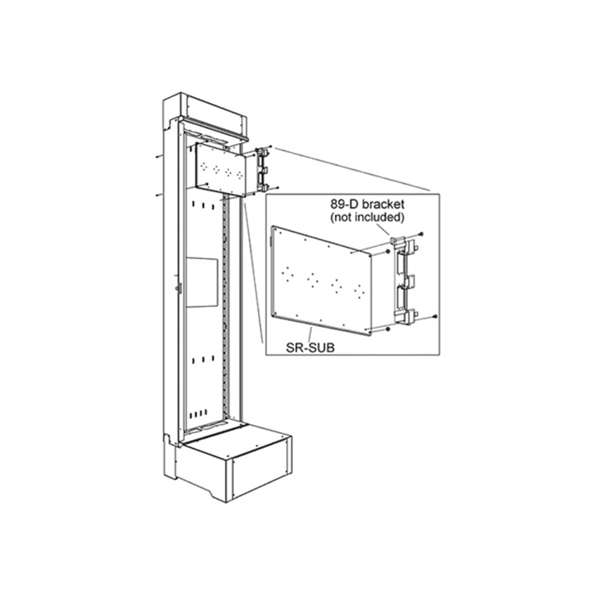 Middle Atlantic Subplate Mounting Kit for SR Series