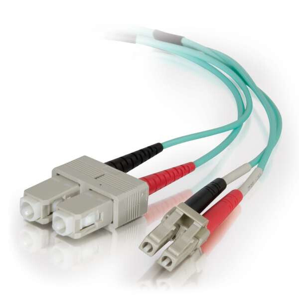 C2G 0.5m, LC - SC InfiniBand/fibre optic cable Blue
