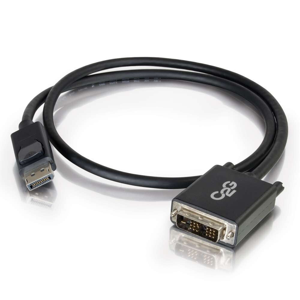 C2G 15ft (4.6m) DisplayPortTM Male to Single Link DVI-D Male Adapter Cable - Black
