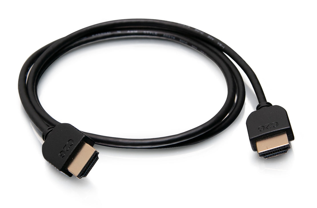 C2G 3ft (0.9m) Plus Series Slim Flexible HDMI™ Cable with Low Profile Connectors (3-pk) - 4K 60Hz