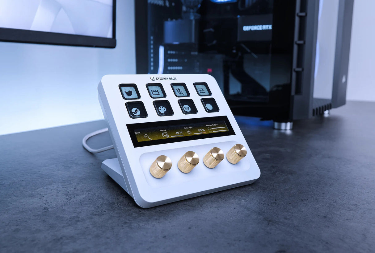 Elgato Stream Deck + White 8 buttons