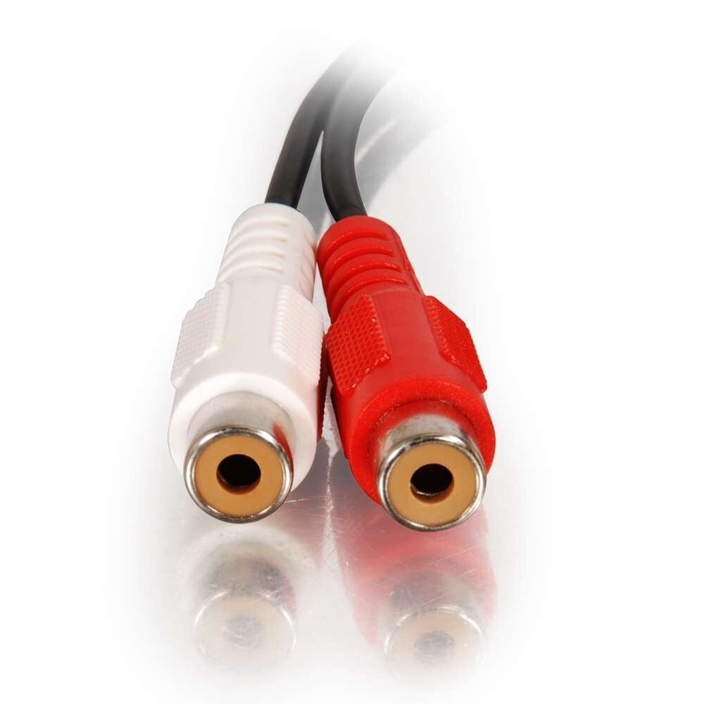 C2G 6ft (1.8m) One 3.5mm Stereo Male to Two RCA Stereo Female Y-Cable