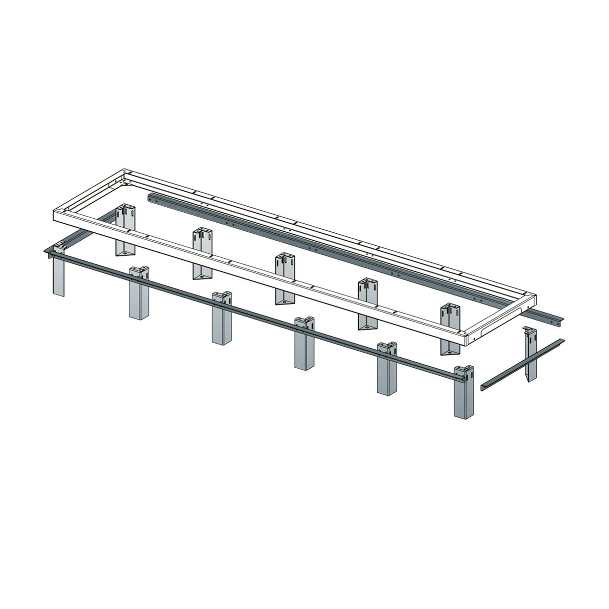 Middle Atlantic 2 Bay Riser Base for 36 Inch Deep for GRK Racks