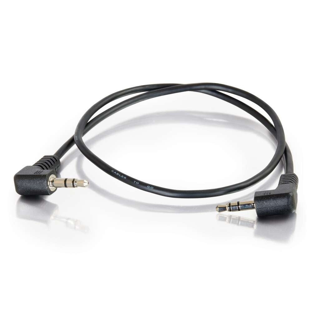 C2G 1.5ft (0.46m) 3.5mm Right Angled M/M Stereo Audio Cable
