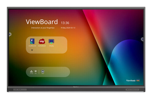 Viewsonic IFP8652-1C interactive whiteboard 2.17 m (85.6") 3840 x 2160 pixels Touchscreen Black
