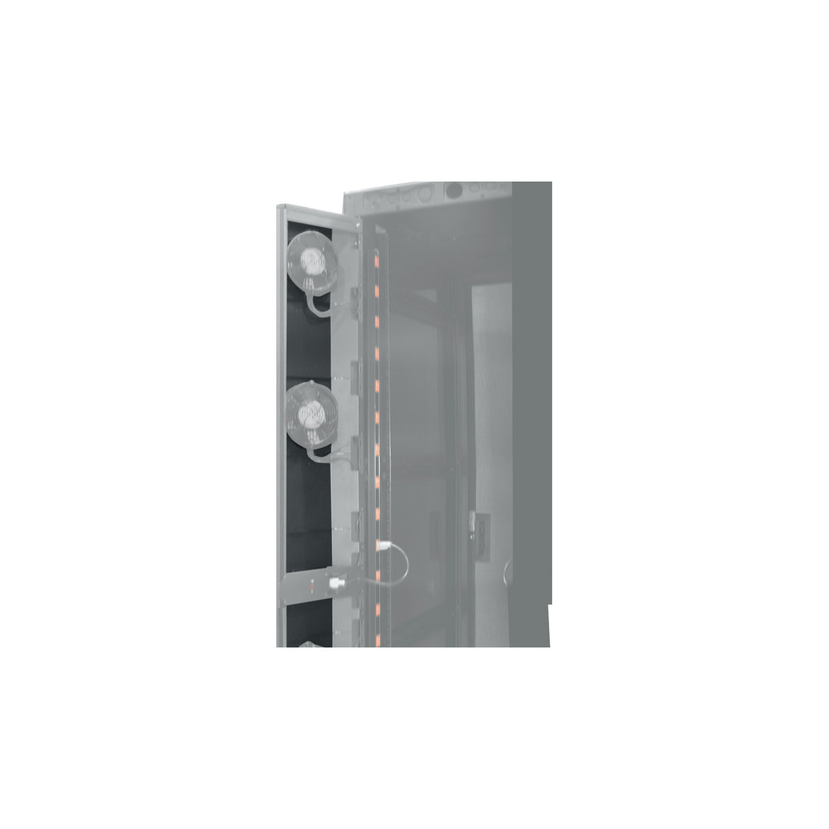 Middle Atlantic 1/2 RU, 45 RU Fan Door Panel, High CFM Rear Doors