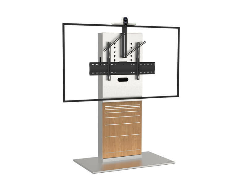 AXEOS XENON WIDE 2.29 m (90") Black, White, Wood Floor