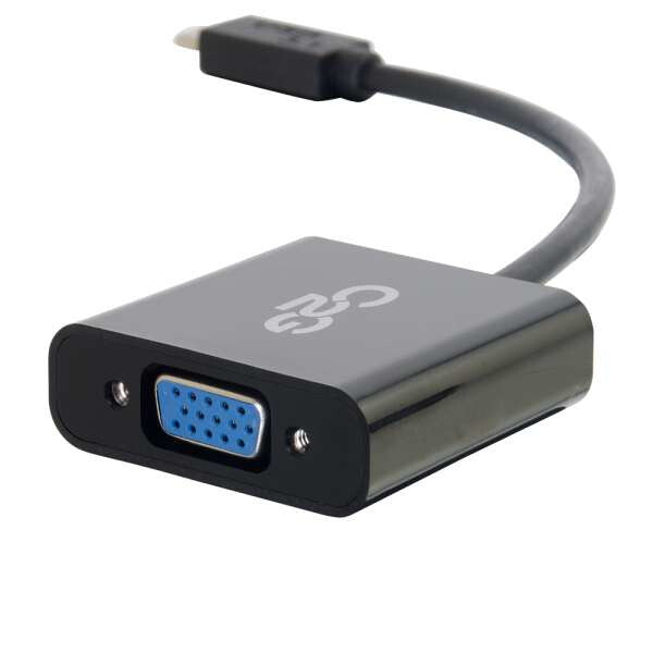 C2G USB3.1-C/VGA USB graphics adapter 1920 x 1200 pixels Black