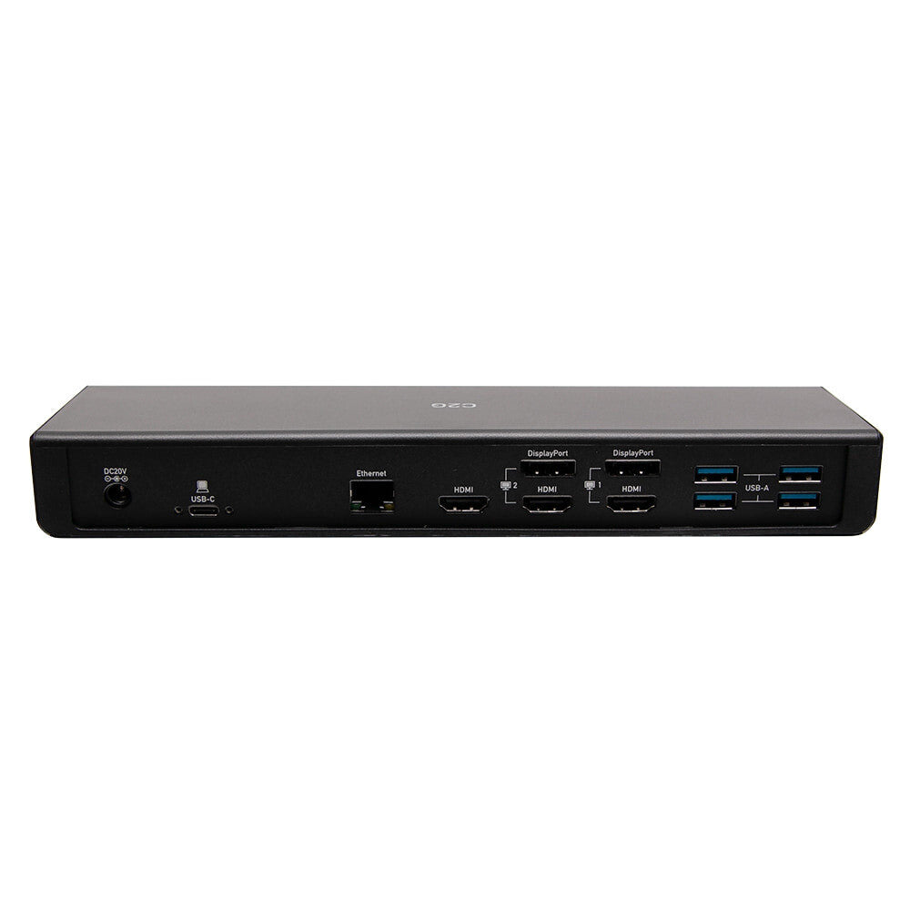 C2G USB-C® 12-in-1 Triple Display Docking Station with HDMI®, DisplayPortTM, Ethernet, USB (TAA Compliant)