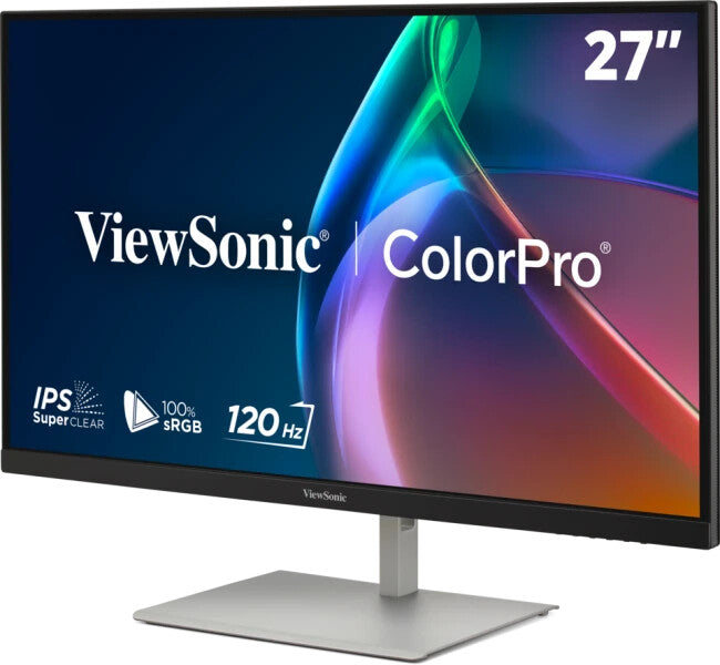 Viewsonic VP Series 27" 120Hz 2K QHD Pantone Validated 100% sRGB & Factory Calibrated Monitor with 90W USB-C