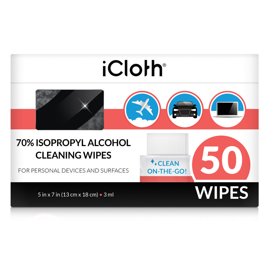 iCloth ICA70IPA50 equipment cleansing kit Lenses/Glass, Mobile phone/Smartphone, Laptop, Tablet PC Equipment cleansing wipes 3 ml