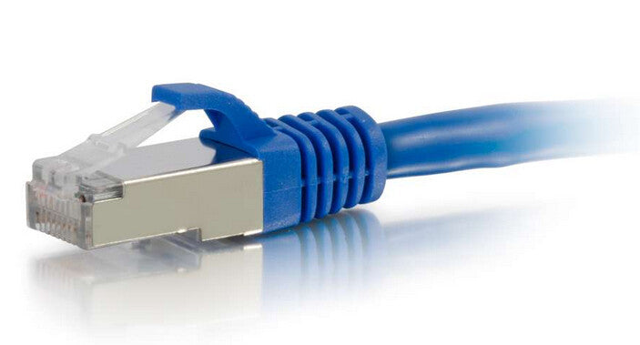 C2G 6" Cat6 STP networking cable Blue 0.15 m U/FTP (STP)