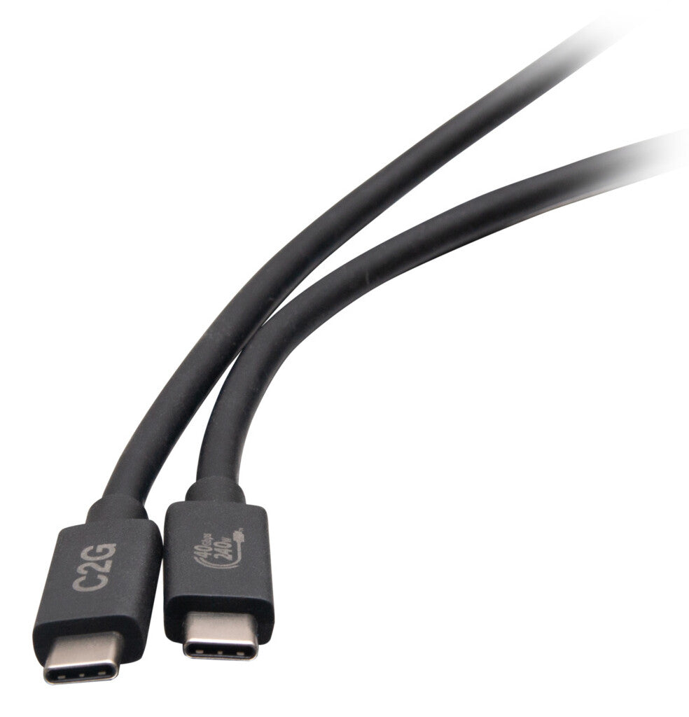C2G 3.3ft (1m) USB 4.0 USB-C to C (48V 5A) 240W Charging Cable-Black