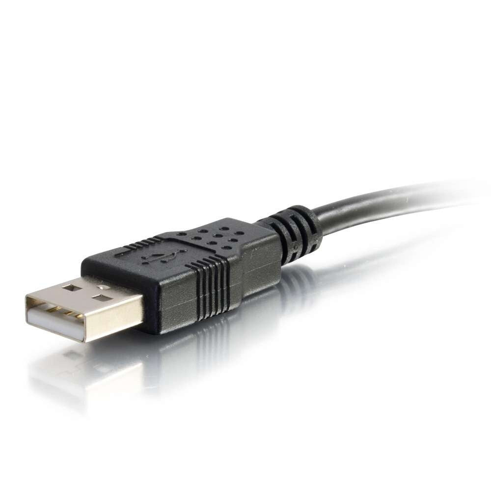 C2G 6 inch USB 2.0 A Male to A Female Extension Cable