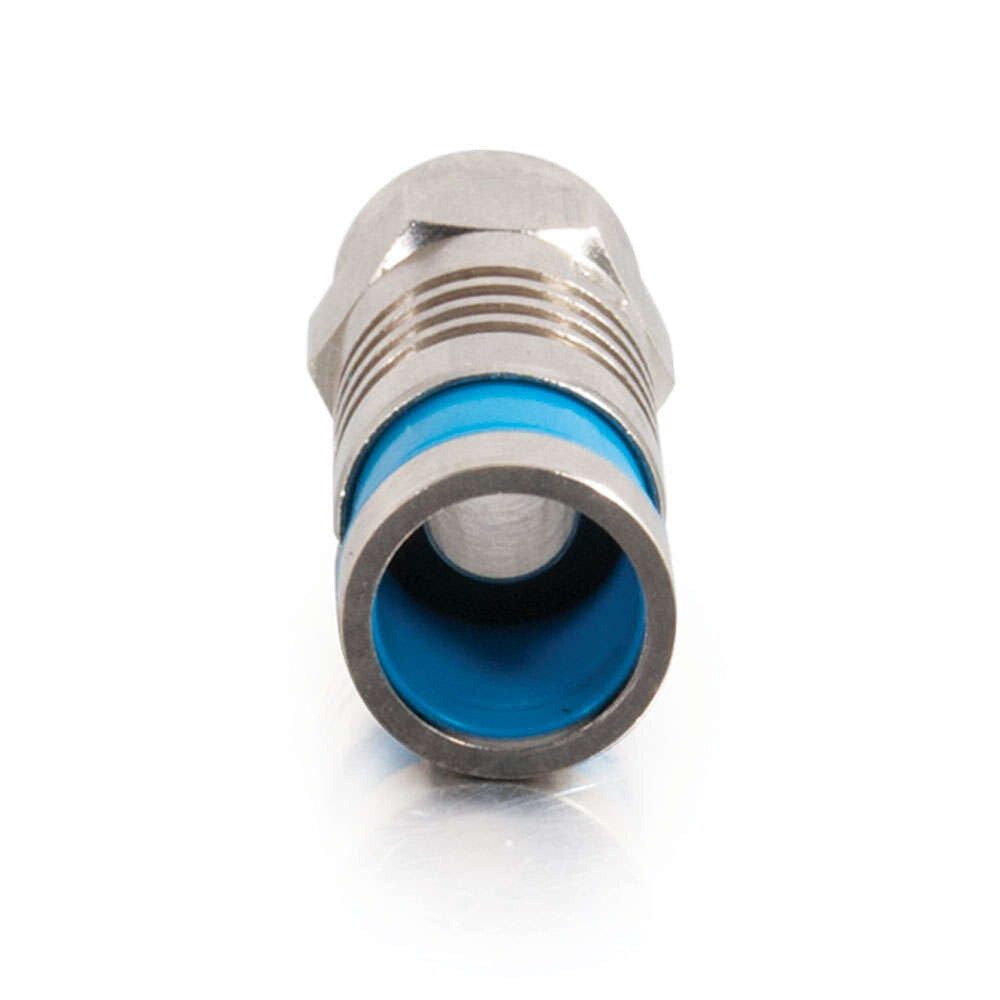 C2G RG6 Quad Compression F-Type Connector with O-Ring Multipack (50 pack) (TAA Compliant)