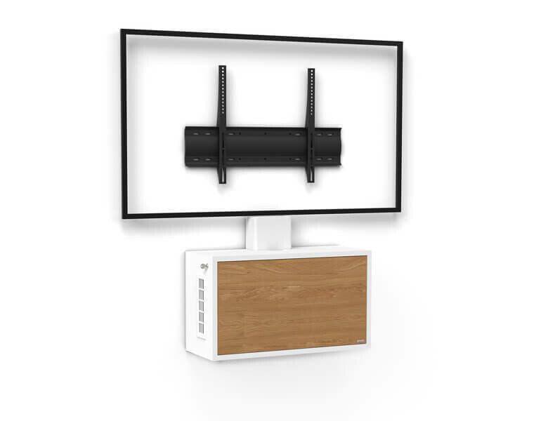 AXEOS HYBRIX AV equipment stand White, Wood