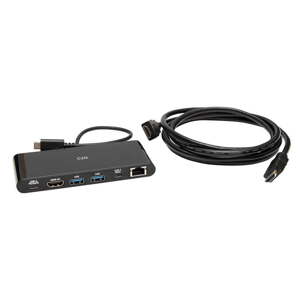 C2G USB-C® 6-in-1 Mini Dock Kit for Laptops
