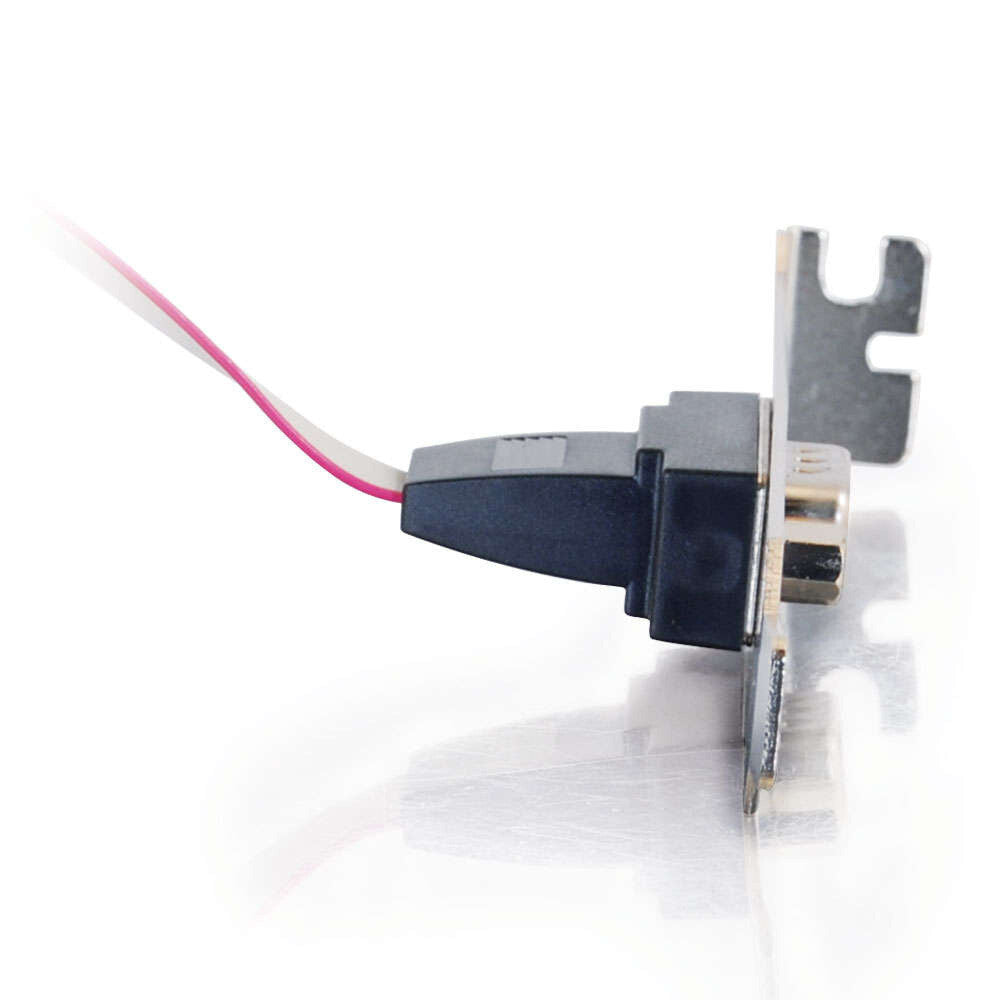 C2G DB9 Male Serial RS232 Add-A-Port Adapter with Bracket