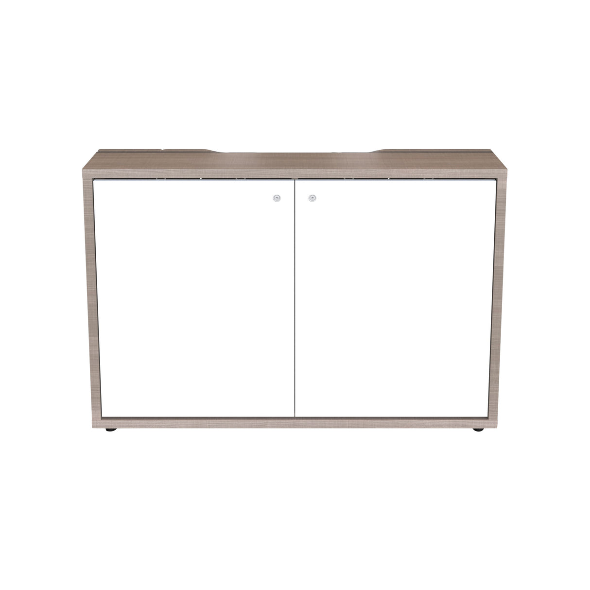 Middle Atlantic C3 Series HPL Woodkit, 2 Bay, 32 Inches High, 5th Ave Elm with White Gloss Doors