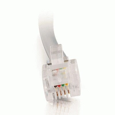 C2G 14ft RJ12 Modular Telephone Cable networking cable Grey 4.2 m
