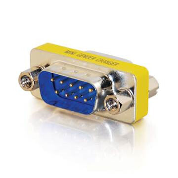 C2G DB9 M/M Serial RS232 Mini Gender Changer (Coupler)