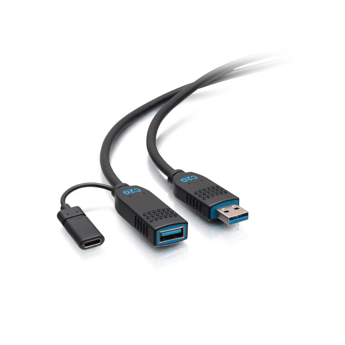 C2G 25ft (7.6m) Performance Series USB-A Male to USB-A Female Active Optical Extension Cable (AOC) - 3.2 Gen 2 (10Gbps) Plenum Rated